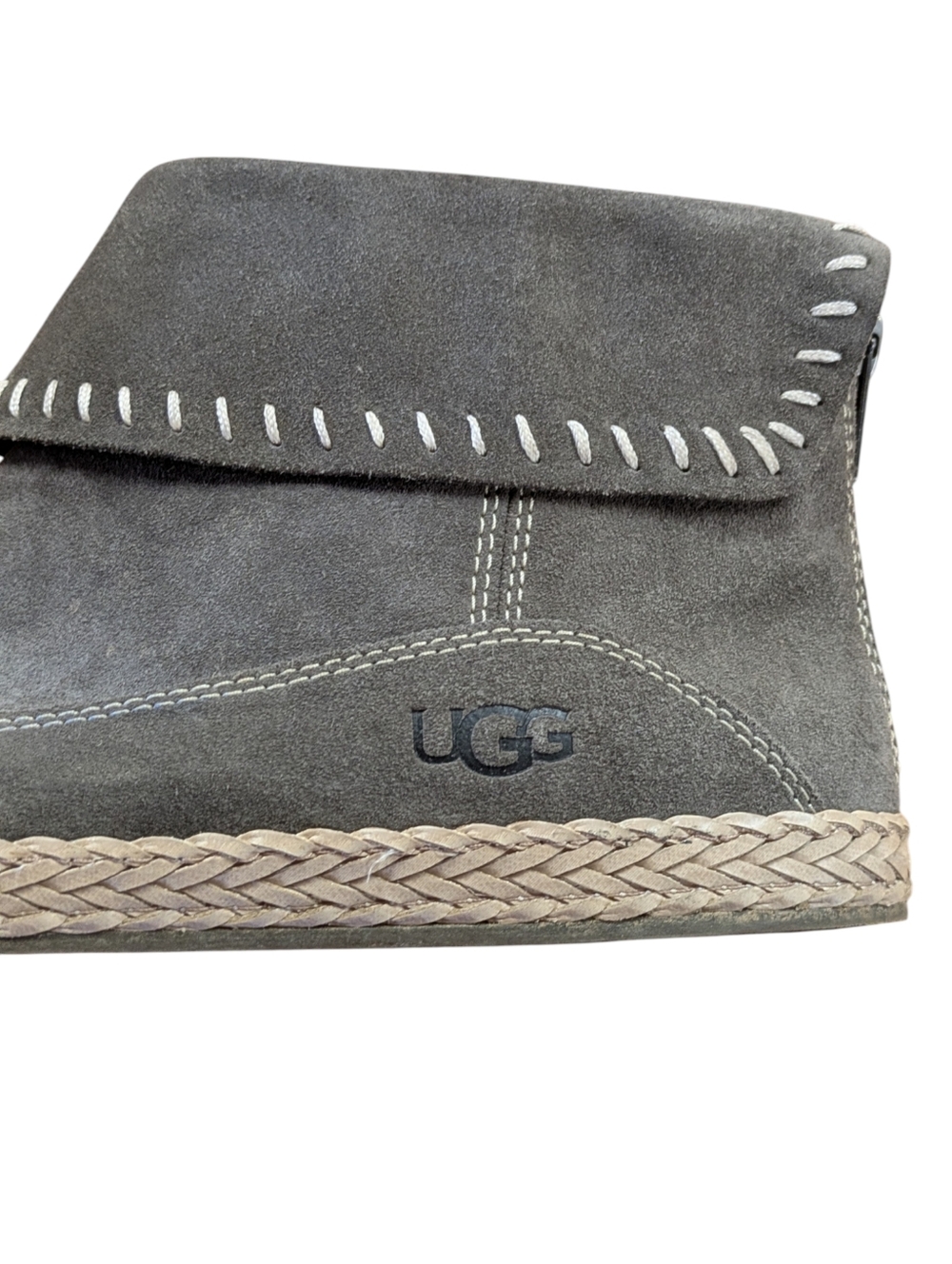 UGG Varney Gray Suede Ankle Boot Size 9 - Picture 5 of 11